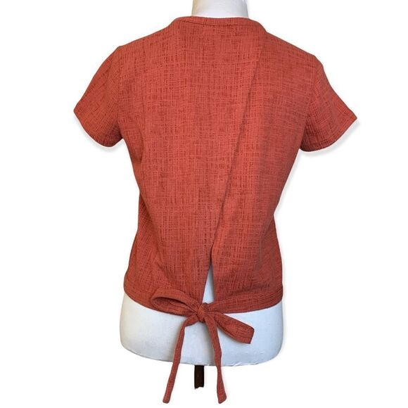 MADEWELL women’s jacquard cross back tie knit Verse top sz XS - Picture 4 of 10